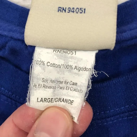 Vintage 90s UCLA Bruins Football NCAA College Blue Shirt Mens L Old Varsity Brnd - Picture 5 of 6